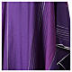 Chasuble en tissu à rayures en laine et lurex Gamma s2