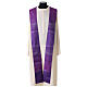 Striped chasuble in wool and lurex Gamma s6