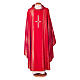 Chasuble in lurex wool with cross Gamma s4