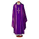 Chasuble in lurex wool with cross Gamma s5