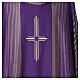 Chasuble in lurex wool with cross Gamma s2