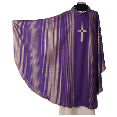 Casula in tessuto rigato lana lurex Gamma 3