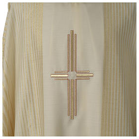Cross chasuble wool and lurex Gamma