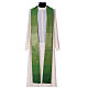 Wool and lurex chasuble, central cross machine embroidered Gamma s9
