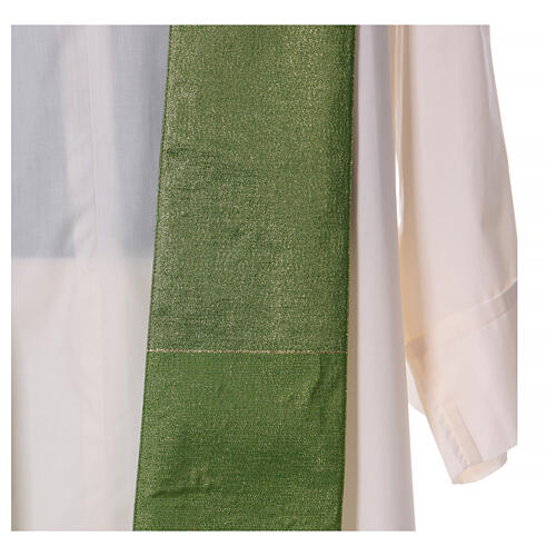 Casula sacerdotal lã e lurex cruz dourada bordada Gamma 19