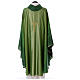 Priest chasuble with cross machine embroidered, wool and lurex Gamma s8