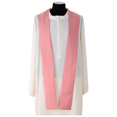 Pink chasuble with frontal orphrey 5