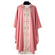 Pink Priest Chasuble with gold frontal orphrey s1