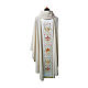 Chasuble in wool and lurex blend with embroidered orphrey s2