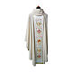 Chasuble mélange laine bande centrale brodée lurex s2