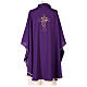 Chasuble tissu Vatican broderie or et argent s9