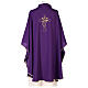 Gothic Chasuble in Vatican fabric with gold and silver embroidery s9