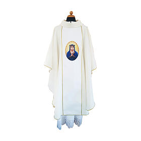 Marian chasuble with print on front and back