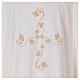 Vatican chasuble in canvas with lateral embroideries and central cross s2
