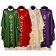 Chasuble in pure wool with embroideries and precious stones s1