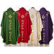 Chasuble in pure wool with embroideries and precious stones s10
