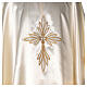 Chasuble in satin with golden embroideries and cross decoration s2
