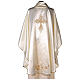 Chasuble in satin with golden embroideries and cross decoration s5
