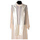 Chasuble in satin with golden embroideries and cross decoration s6