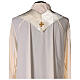 Chasuble in satin with golden embroideries and cross decoration s7