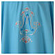 Chasuble bleue symbole marial s3
