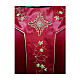 Catholic Chasuble in embroidered silk with shiny precious stones s2
