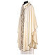 Pure Wool Chasuble with roll collar and gold embroideries s4