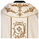 Pure Wool Chasuble with roll collar and gold embroideries s5