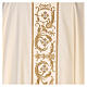 Pure Wool Chasuble with roll collar and gold embroideries s6