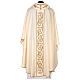 Pure Wool Chasuble with roll collar and gold embroideries s7