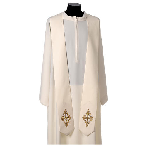Chasuble in pure wool, baroque embroidery 7