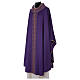 Chasuble in pure wool, linear embroidery s3