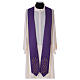 Chasuble in pure wool, linear embroidery s6