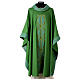 Chasuble in pure wool, handmade embroidery, modern style s1