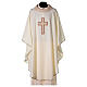 Chasuble in polyester with crosses s5