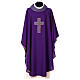 Chasuble in polyester with crosses s6