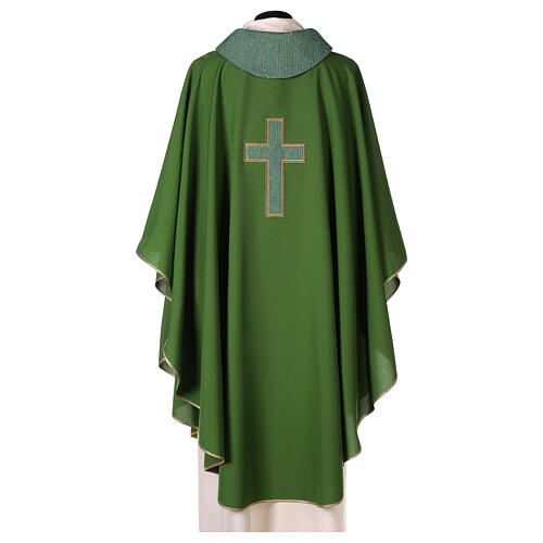 Priest Chasuble in polyester with cross applique 8