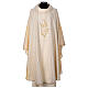 Chasuble in mixed fabric with direct embroidery s3