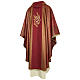 Chasuble in mixed fabric with direct embroidery s7