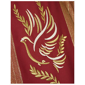Dove chasuble in wook blend with roll collar