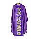 Chasuble 100% wool with embroidery, double twisted yarn s1