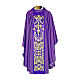 Chasuble 90% wool with embroidery, double twisted yarn s1