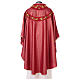 Wool blend chasuble with gold embroidery and roll collar s3