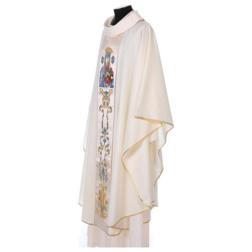 Marian chasuble 100% pure wool with double twisted yarn 3