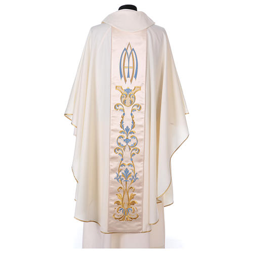 Marian chasuble 100% pure wool with double twisted yarn 5