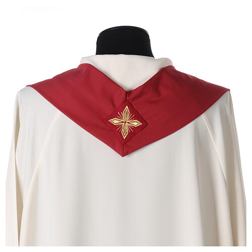 Liturgical Chasuble in 100% pure wool with double twisted yarn, Jesus 9