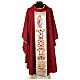 Liturgical Chasuble in 100% pure wool with double twisted yarn, Jesus s1