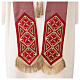 Medieval chasuble with embroidered orphrey on the front, 95% wool, 5% lurex s10