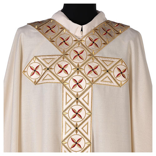 Medieval chasuble with embroidered orphrey on the front, 93% wool 3