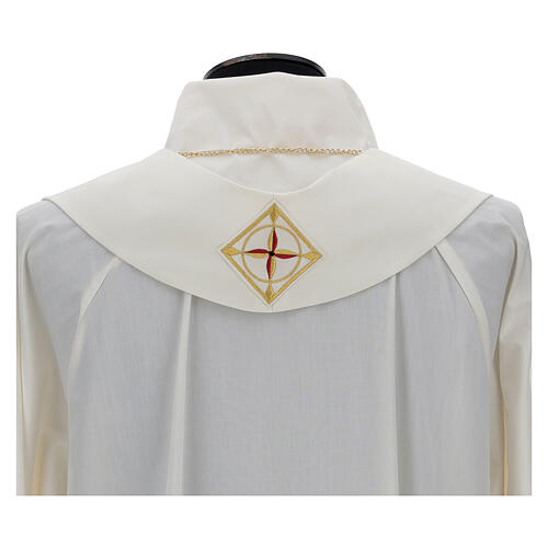 Clivio 100% pura lana ricamo fascione fronte 9